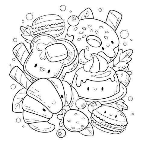 coloring pages cute food|print pictures that are cute like animals foods of.